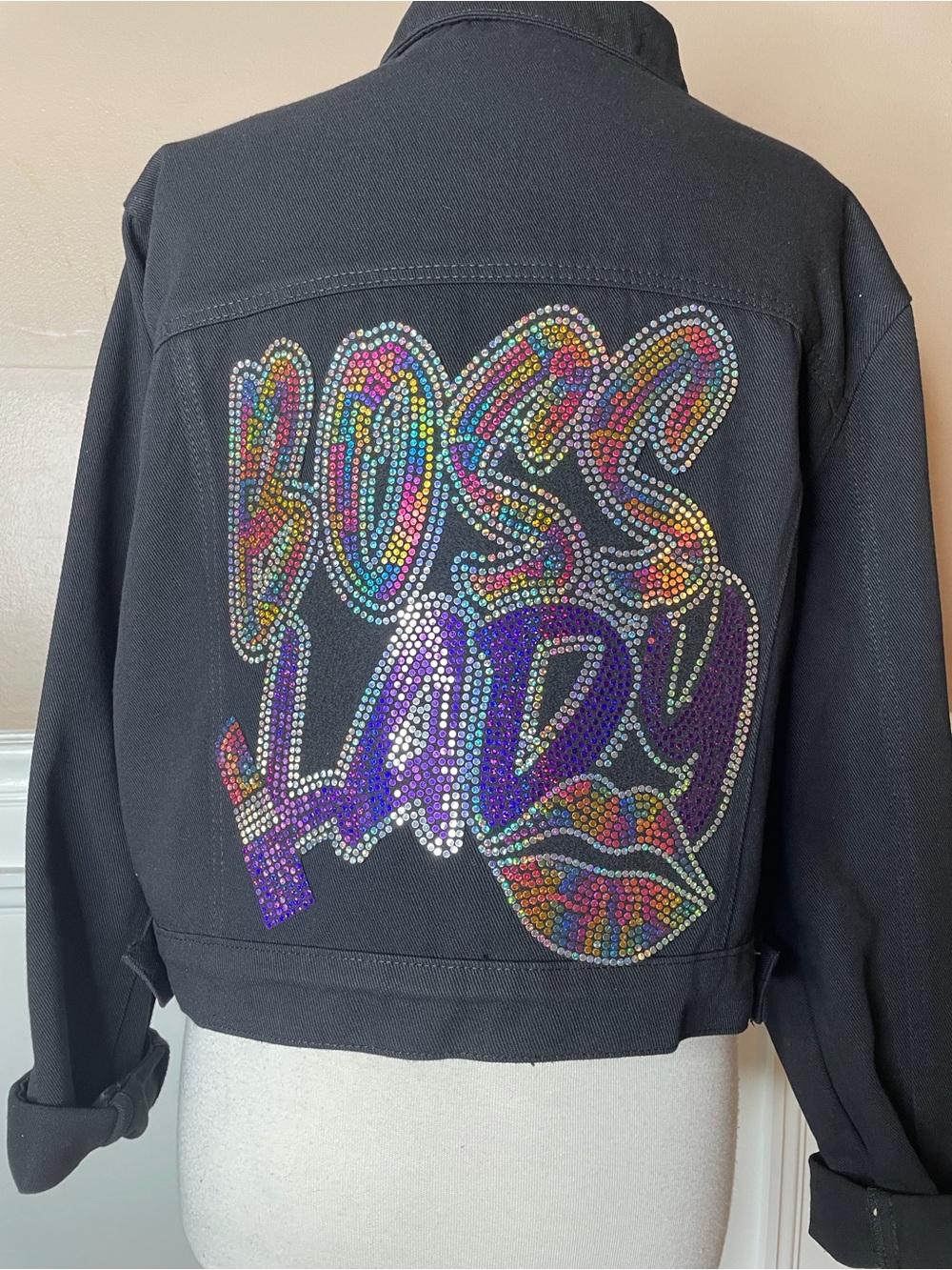 NWOT Embellished Women's Denim Jacket